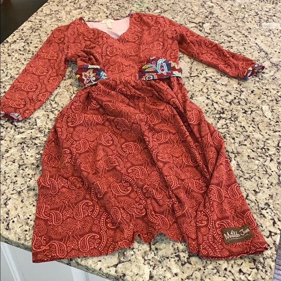 Matilda Jane Arianna Brick Red Orange Dress - Picture 2 of 10